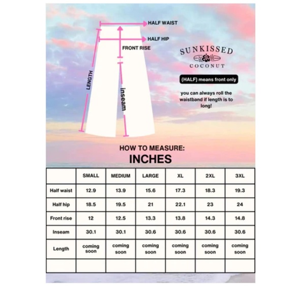 Sun-kissed Coconut “ Sara “ Sun-kissed Coconut Pink Stripe Sweat Pants ONLY 84 - Picture 4 of 7